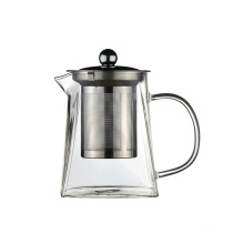 Hot selling promotional chinese transparent thermal glass kettle tea pot teapot with handgrip